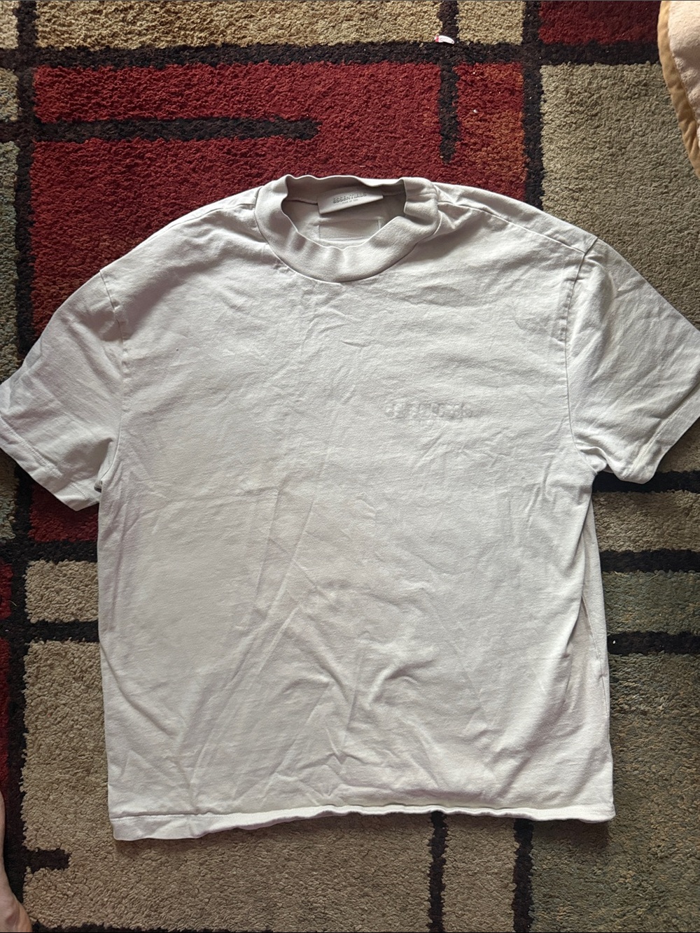Fear of God White Short-Sleeve Crewneck T-Shirt